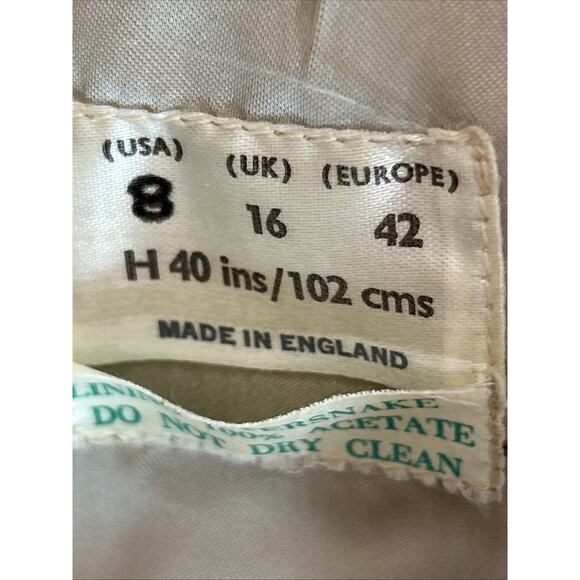 Vintage Womens Genuine Water Snakeskin Jacket Size 8 Tan Brown Made In England - Picture 13 of 15